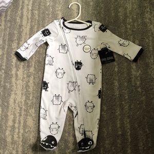 New with tags reversible zipper onesie